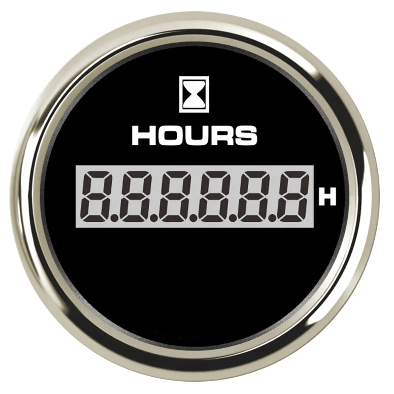 УФ-фильтр 52 мм с цифровой счетчики моточасов Водонепроницаемый Hourmeters контрольно-измерительные приборы датчиков уровня моря для Авто Лодка Красный Подсветка 9-32 в пост 316L ободок