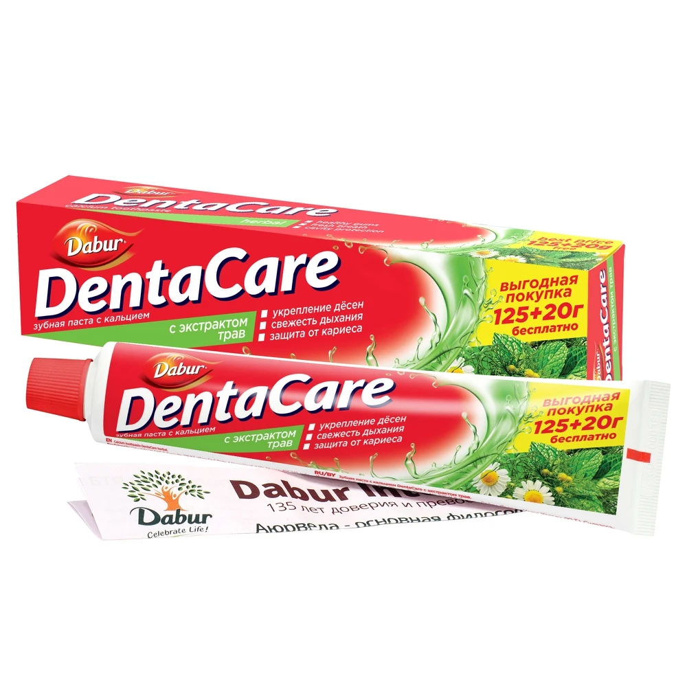 Dabur Dentacare Toothpaste With Calcium Herbal Extract, 145 G, Beauty
