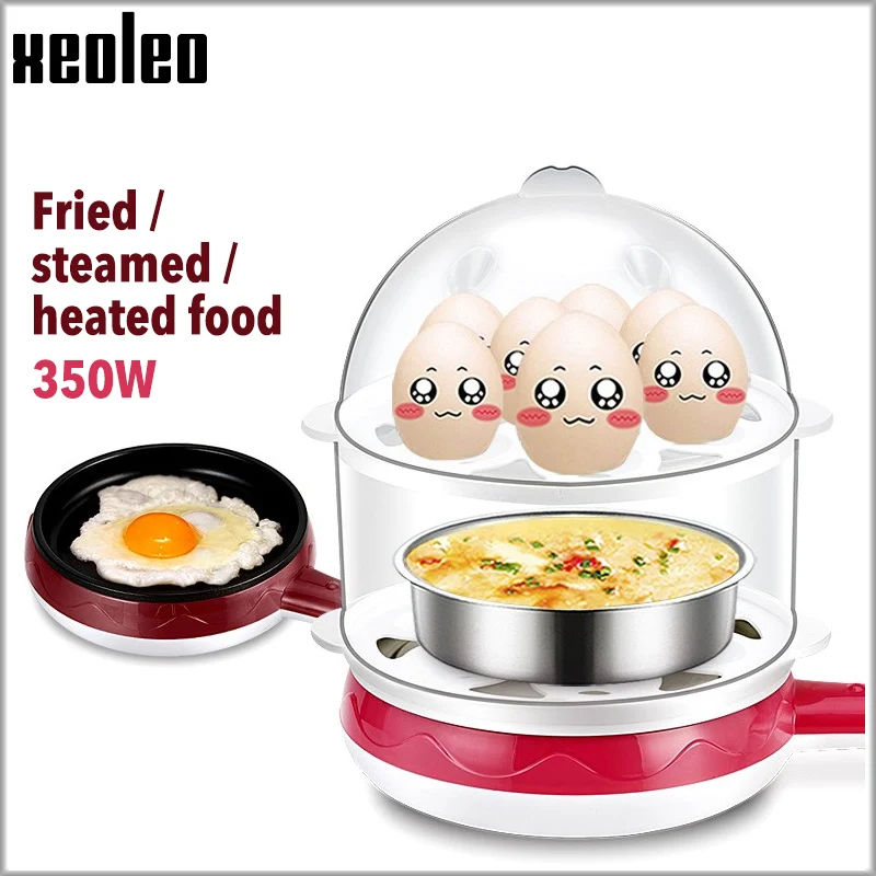 

XEOLEO Egg steamers Egg boiler steamer Mini fried pan Egg omelet/Pancake cooker Food Steamer Multifunction household Boiled eggs
