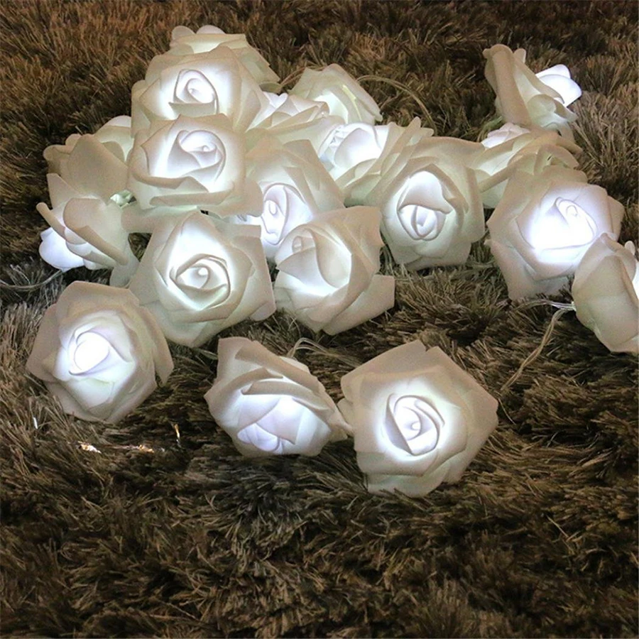 20 LEDS String LED Lights 2M Flower Nightlight Decoration For Valentine Wedding Battery Operated Christmas Holiday Lights 20 LEDS String LED Lights 2M Flower Nightlight Decoration For Valentine Wedding Battery Operated Christmas Holiday Lights