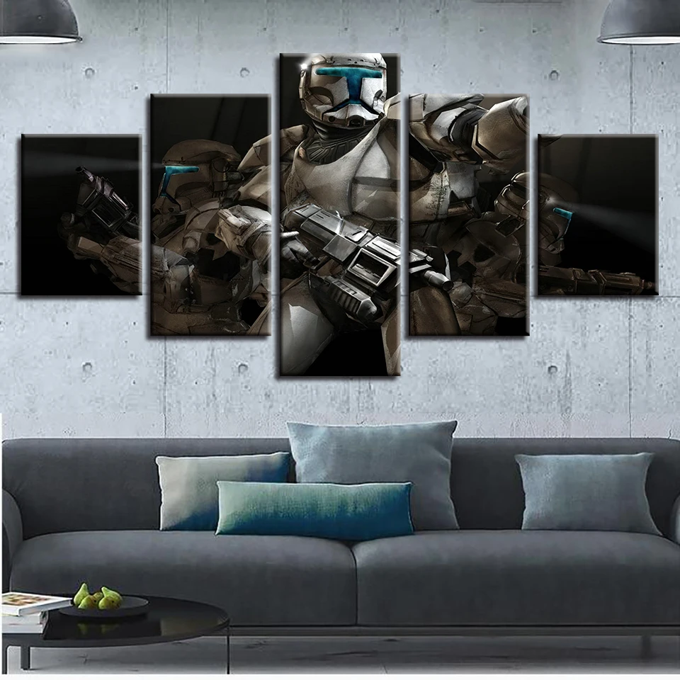 Холст картины Звездные войны битва фильм 4 плакат стены искусства рамки домашний