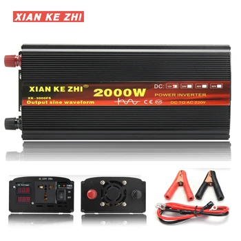 

Inverter 12V/24V 220V 2000/3000/4000W Voltage transformer Pure Sine Wave Power Inverter DC12V to AC 220V Converter+2 LED Display