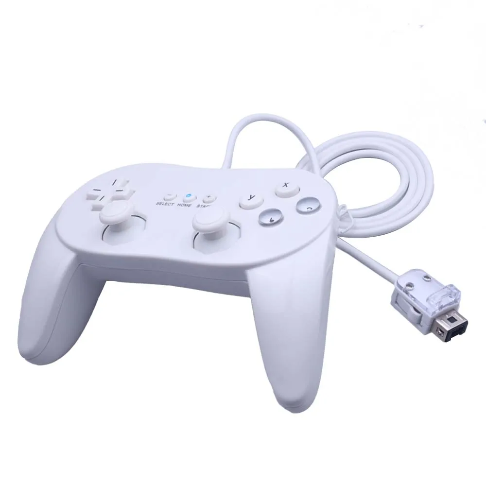 For Nintendo Wii Second-generation Gamepad Classic Wired Gaming Remote Pro Gamepad Shock Joypad Joystick