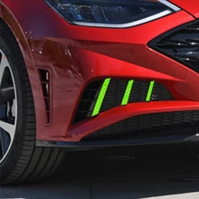 Para hyundai sonata cn10 2020 frente nevoeiro quadro da lâmpada reflexiva decorativo adesivo personalidade exterior