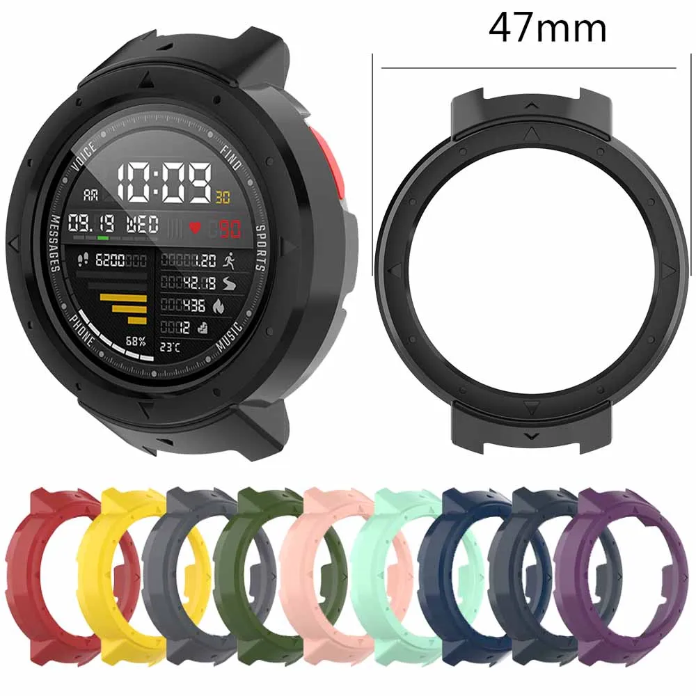 

Protective Cover Hard Plastic Shell Ultra-Thin Frame PC Case For Huami 3 Amazfit Verge A1801 Smart Watch New