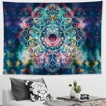 

Energy meditation lanyard sychedelic Mandala Tapestry Wall Hanging Home Decor Bohemian Art Background Bedspread Table Cloth