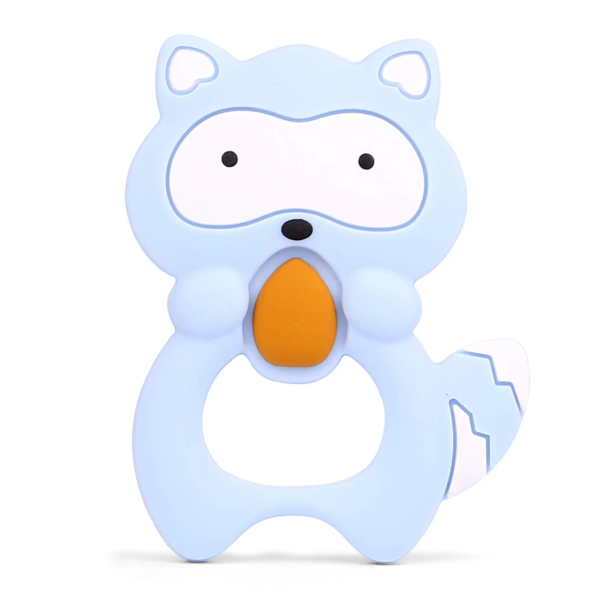 BXY032-4S Игрушка-прорезыватель для зубов в виде животных из мультфильма; силиконовая игрушка для прорезывания зубов без бисфенола; 1 шт - Цвет: BXY032-4S