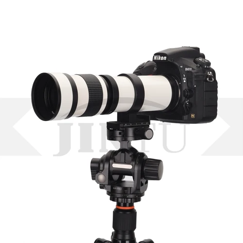 JINTU 니콘 카메라용 수동 망원 줌 렌즈, F/8.3, D7500, D7200, D7100, D750, D5600, D5500, D5300, D5200, D3100, D3200 용, 420-800mm 3