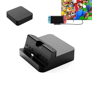 

GuliKit Switch Dock Compact Portable Travel Stand Station for Nintendo Switch Game Console Type C to HDMI TV 4K Video Converter