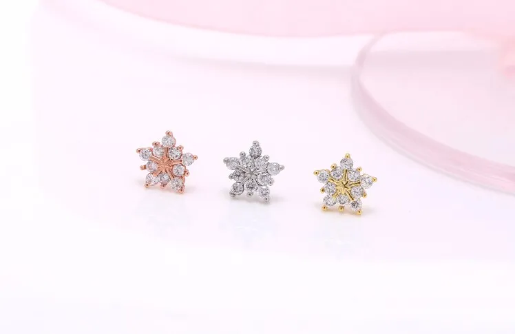Женские серьги из серебра 925 пробы с фианитами|earrings prom|earring boxearrings pink |