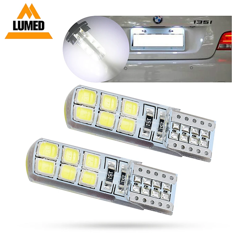 194 x яркая кварцевая T10 светодиодный W5W 2835 12SMD парковочный автомобильный клиновый