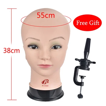 

Bald Mannequin Head Female Mannequin Heads Tool For Wig Making Hat Display Cosmetology Manikin Head For Makeup Practice
