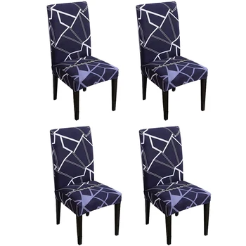 

Stretch Removable and Washable Polyester Dining Room Chair Covers Set Banquet Slipcover Protector Folding Decoration for Wedding