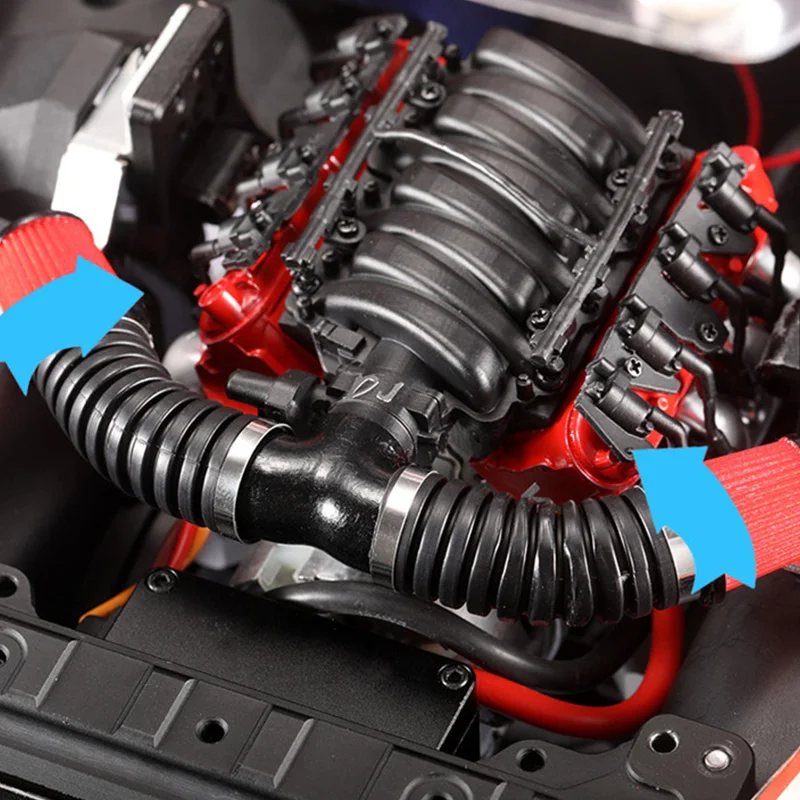 Вентилятор охлаждения двигателя V8 6,2 для 1/10 Rc Гусеничный автомобиль Traxxas Trx4 Defender Axial Scx10 Rc4Wd D90 D110