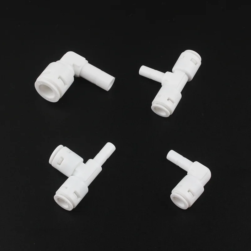 

3Pcs Water Purifier Accessories 1/4"&3/8" Quick Connector RO Water Hose Coupling Connector Water Plastic Pipe Slip lock Joint