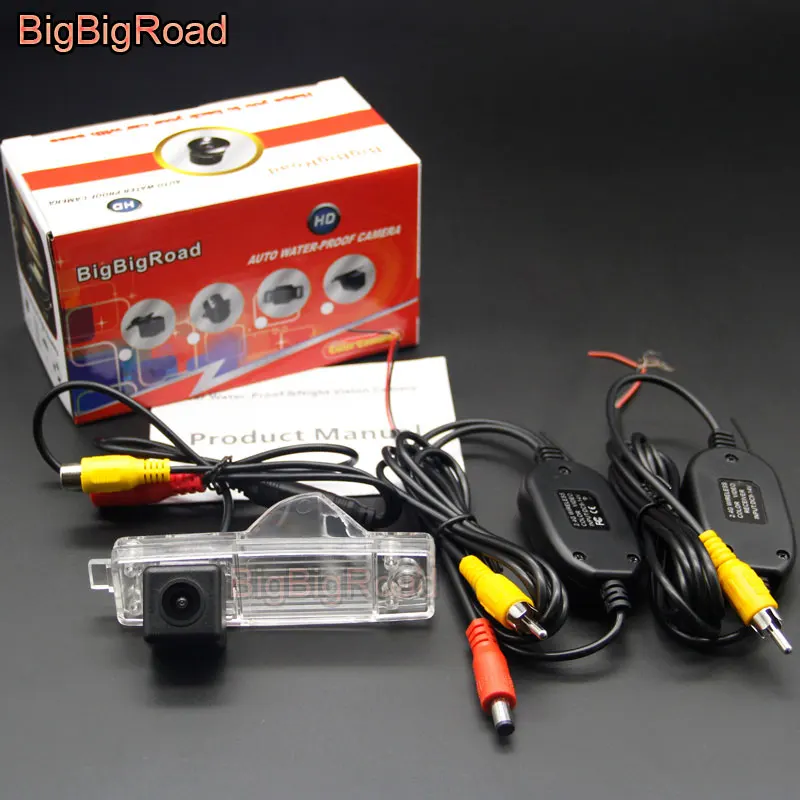 BigBigRoad для Lexus RX300 для Toyota Highlander Hover G3 Coolbear Hiace Kluger Автомобильная Беспроводная парковочная камера HD цветное изображение - Название цвета: Wireless-N