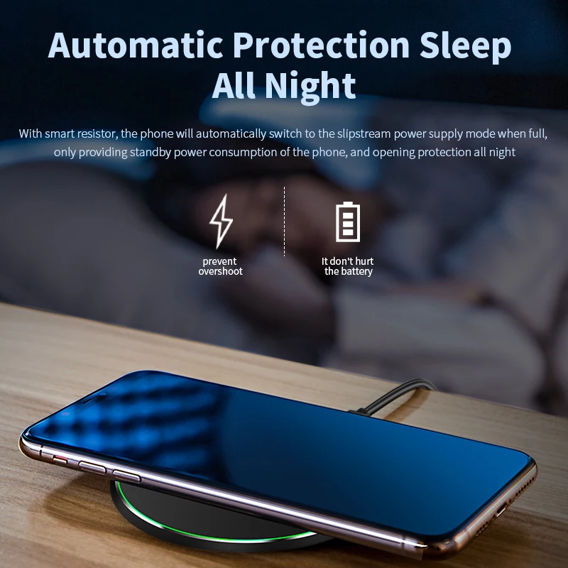 Qi Беспроводное зарядное устройство для iPhone 11 Pro Max X XS MAX XR 8 Plus 15 Вт Быстрая зарядка для samsung S9 HUAWEI P30 Pro Быстрая зарядка