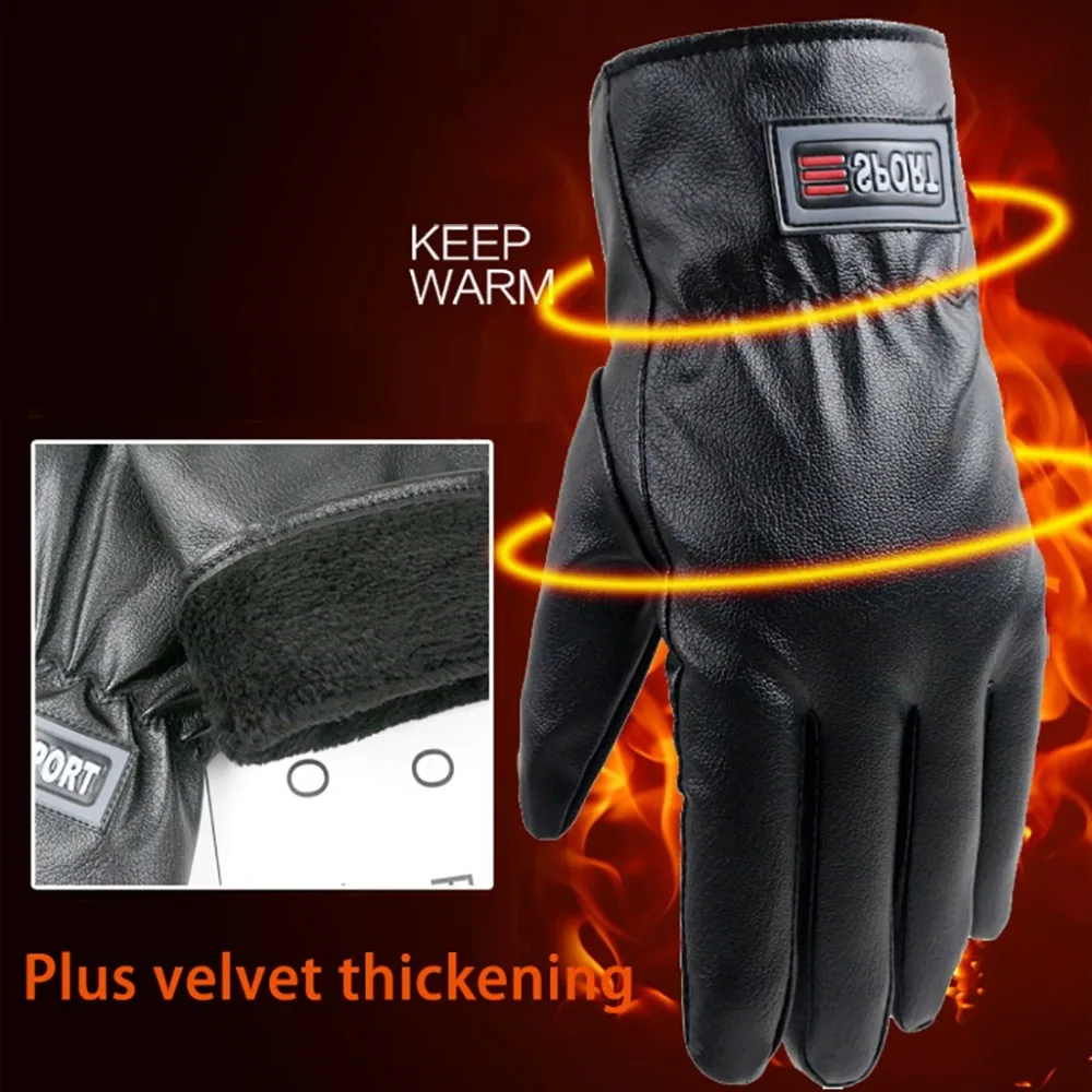 Snow gloves autumn winter thick waterproof non-slip riding driving bike ski gloves heated gloves guantes de nieve para mujer 30S23 (5)