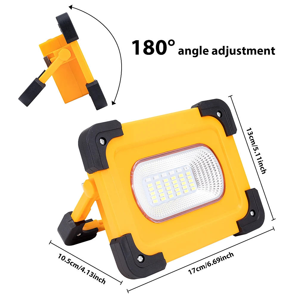 Solar LED Work Light USB Rechargeable Portable Floodlight 9000MAh Waterproof Magnet Flood Lights for Outdoor Camping Fishing Hik Solar LED Work Light USB Rechargeable Portable Floodlight 9000MAh Waterproof Magnet Flood Lights for Outdoor Camping Fishing Hik