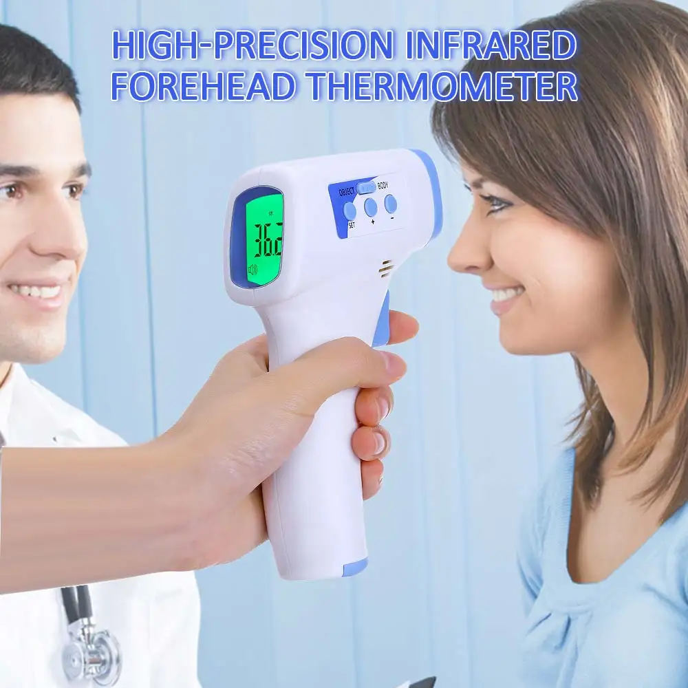 

Thermometer Gun Infrared Thermometer For Adult Children Forehead Thermometer Infrared Temperature LCD Tri-color Backlight