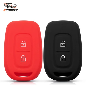 

Dandkey 2 Button Rubber Silicone Car Key Case For Renault Duster Sandero Kwid Logan Clio Captur Laguna Scenic Master Accessories