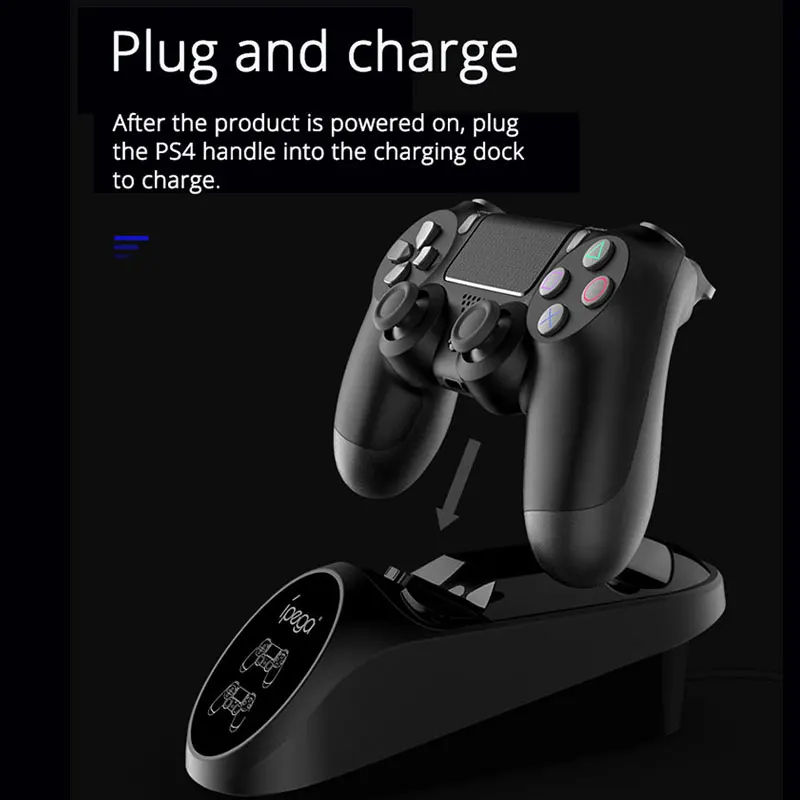 PS4 двойное зарядное устройство для геймпада для playstation 4 PS4 Pro PS4 тонкий контроллер аксессуары двойная ручка зарядная док-станция Подставка