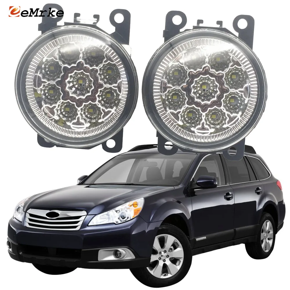 Pair Car-Styling for Subaru Outback BR U.S. Type 2010 2011 2012 SMD 9-Pieces LED Fog Light Lamp H11 Halogen Lights Assembly | Автомобили и