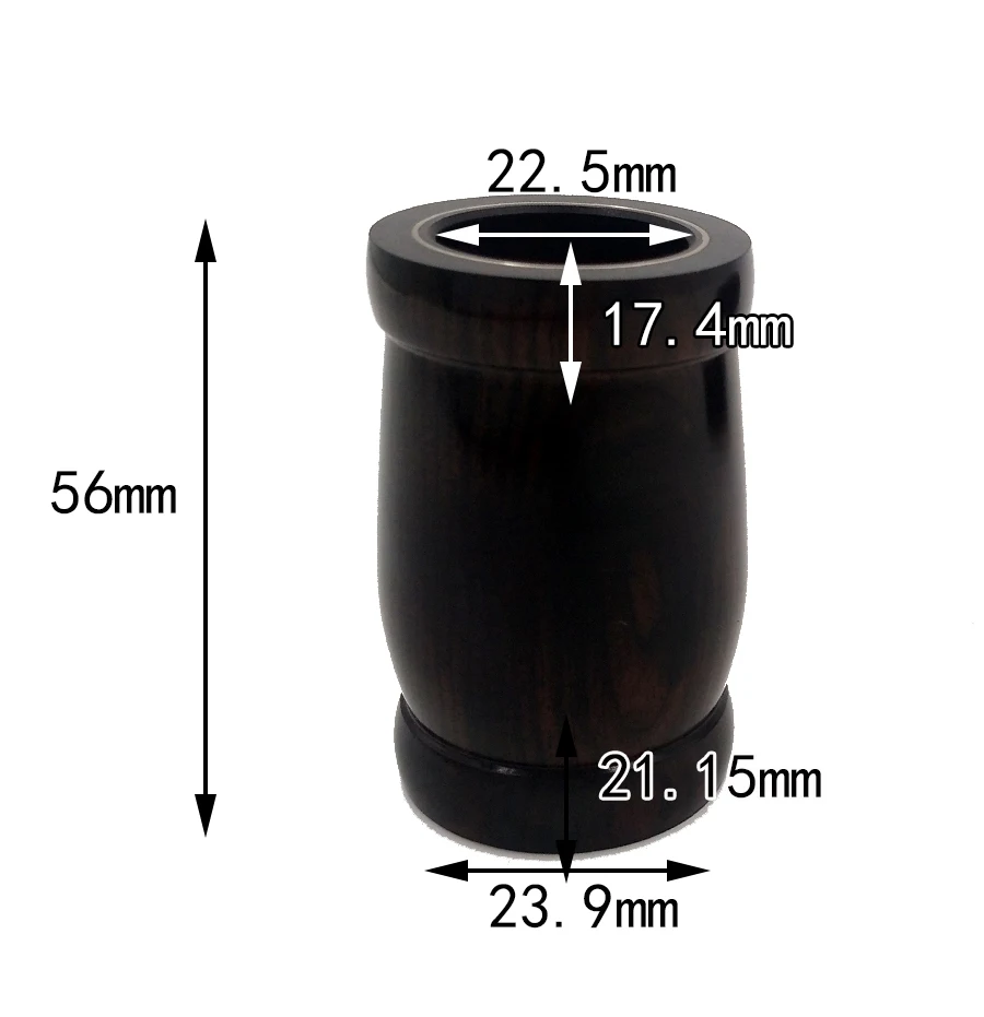 56mm Специальный бочонок кларнета Ebony немецкий-французский конверсионный boehm system-Oehler system - Цвет: 56mm