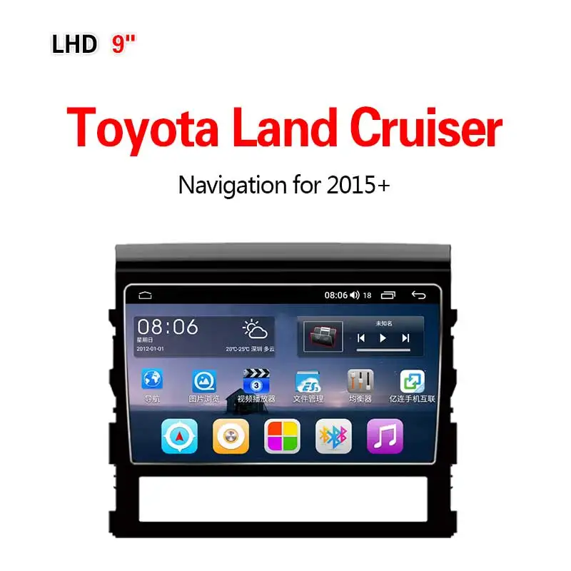 Lionet gps навигация для автомобиля Toyota Land Cruiser+ 9 дюймов LT1007Y - Размер экрана, дюймов: 4G 8core 4G64G