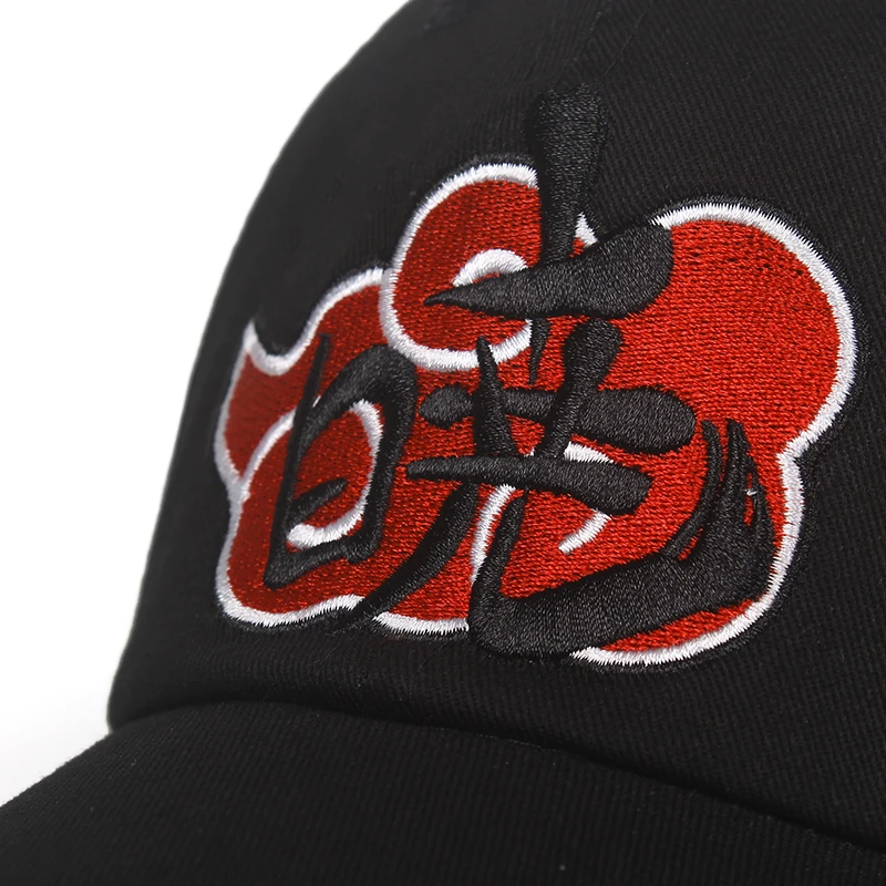Новинка хлопок японское аниме Akatsuki dawn Dad шляпа семья Uchiha логотип вышивка бейсболки Snapback шапки Dropship