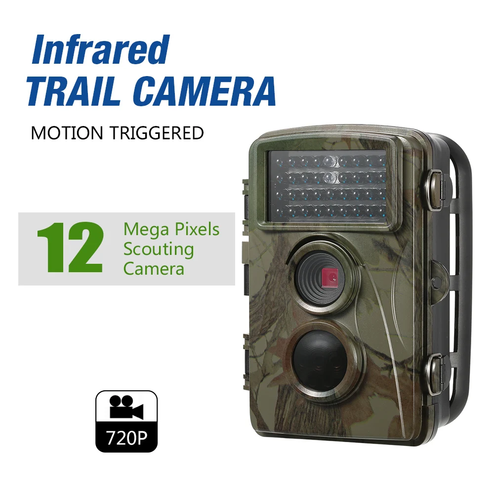 

Digital 12MP 720P Wildlife Trail Game Camera Outdoor Hunting Camera Scouting Camera 65ft Infrared Night Vision 0.6s Trigger Time