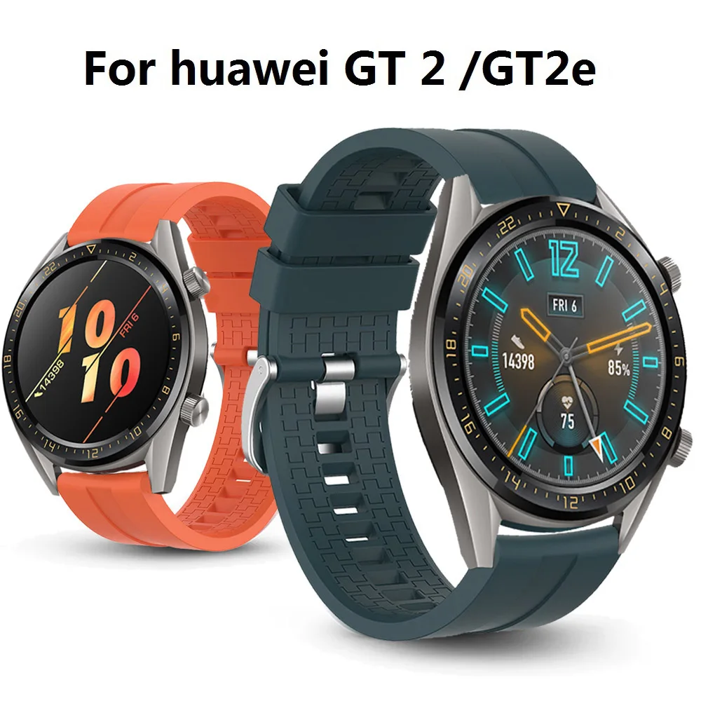 Ремешок силиконовый для Huawei Watch GT 2e GT2 46 мм сменный Браслет умных часов watch GT2E 22