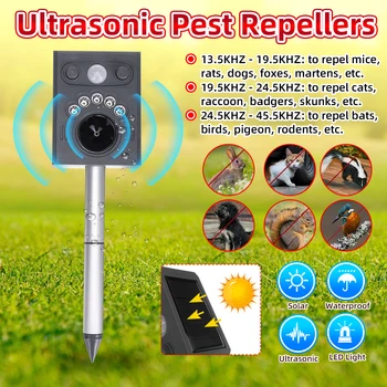 

Sonic Device Sonic Mole Repeller Rodent Repeller Mouse Outdoor-Solar-Power-Mouse-Repeller get rid of Moles, Gopher, Snake, Rat
