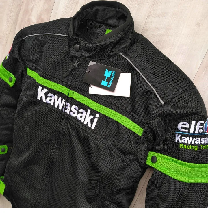 Мотокросса куртка для KAWASAKI команда зеленый профессиональные мотоциклетные гоночные куртки с защитным снаряжением K