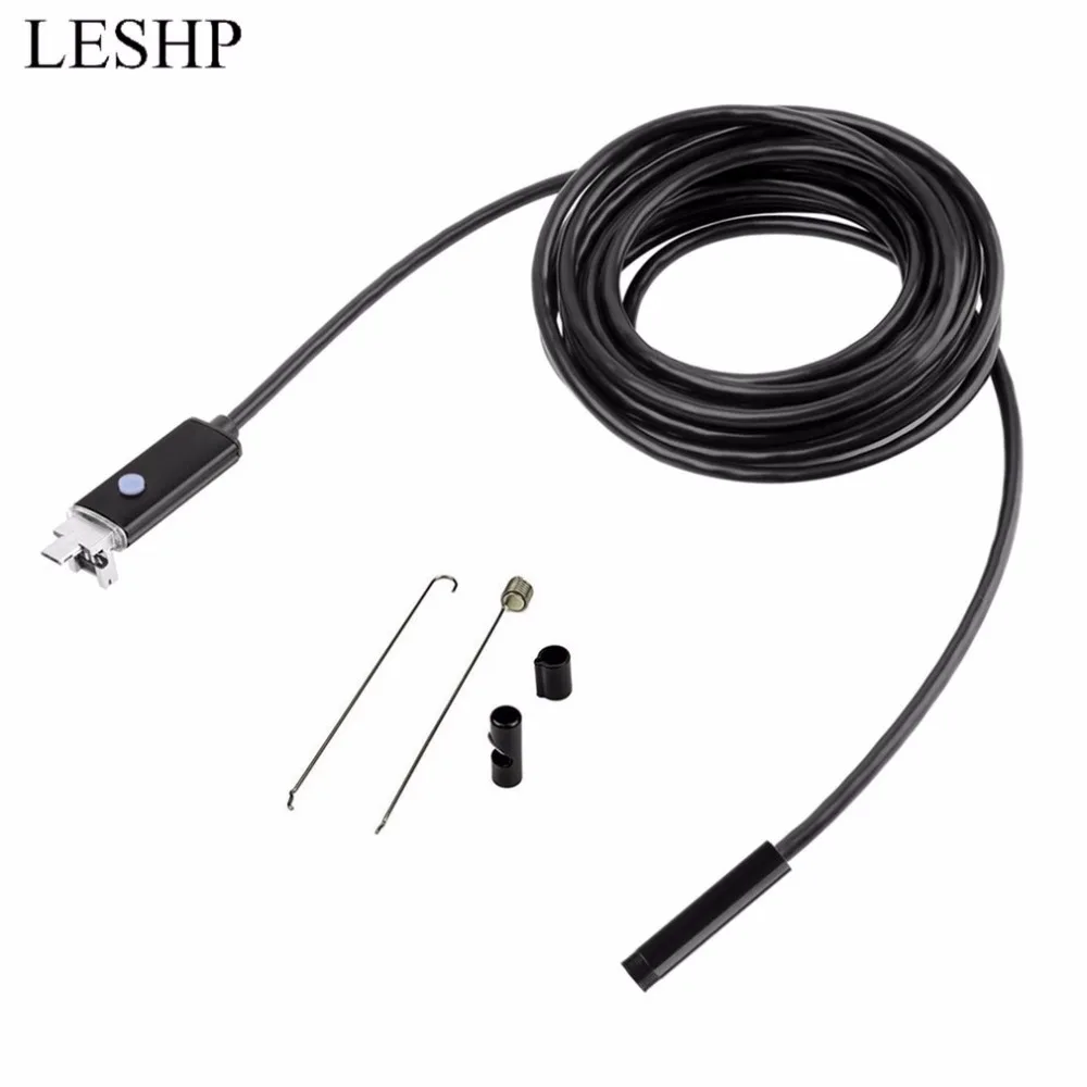 

Waterproof AN99 5M/5.5mm 6 LED Video Recording Endoscope Borescope Inspection Camera For Android /For PC