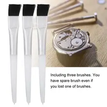 3 шт. кисти для часов, Стекловолоконные наручные часы, ремонт, удаление ржавчины, инструмент для очистки часов, запчасти для часов, набор инструментов для часовщика