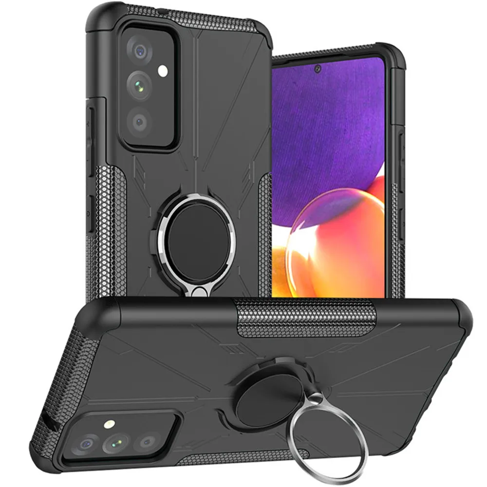 

Модный противоударный чехол с кольцом-держателем для Samsung Galaxy A82