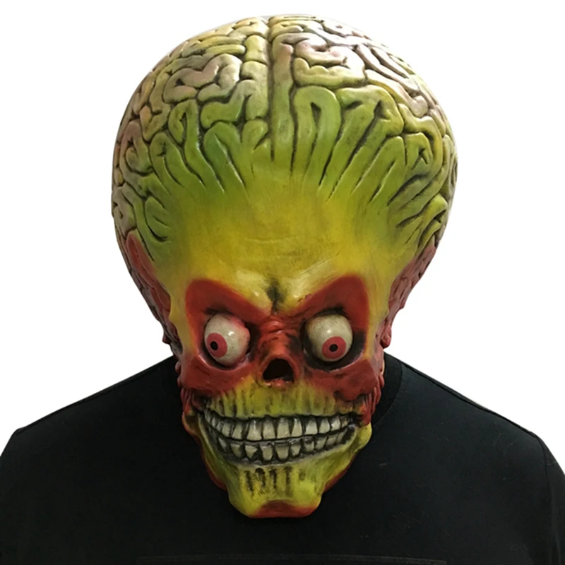 

Brain Plasma Eyeball Full Face Mask Alien Mask Latex Horror Halloween Festive Party Mask Scream Horror Decoration