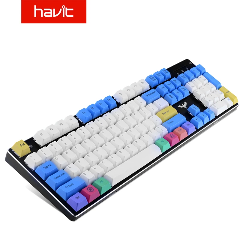Havit PBT Keycaps 67 87 104 ключей игровой Keycap набор с съемником для DIY Cherry MX механическая