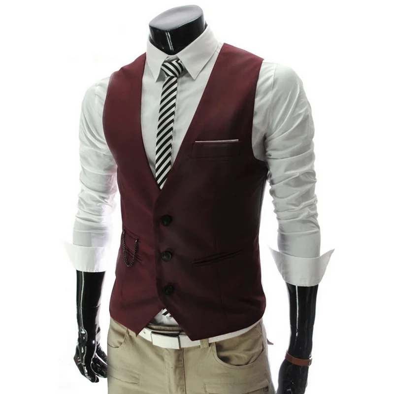 CYSINCOS модный костюм жилет мужской формальный Colete Masculino елочка для фитнеса куртка