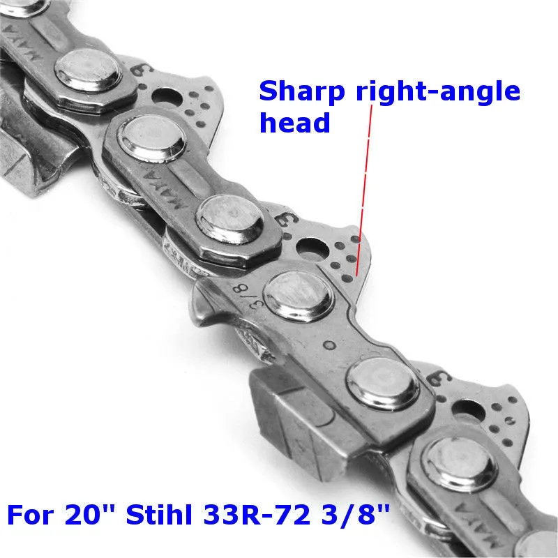 Твердосплавная Пильная цепь 20 3/8 для бензопилы STIHL MS290/MS291/028/034