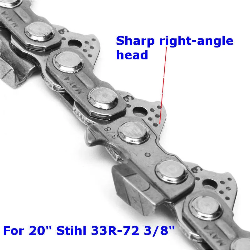 

1pc Carbide Tipped Saw Chain 20" 3/8 For STIHL Chainsaw MS290 /MS291/028/034 for Wood Cutting tools Catena di trasmissione