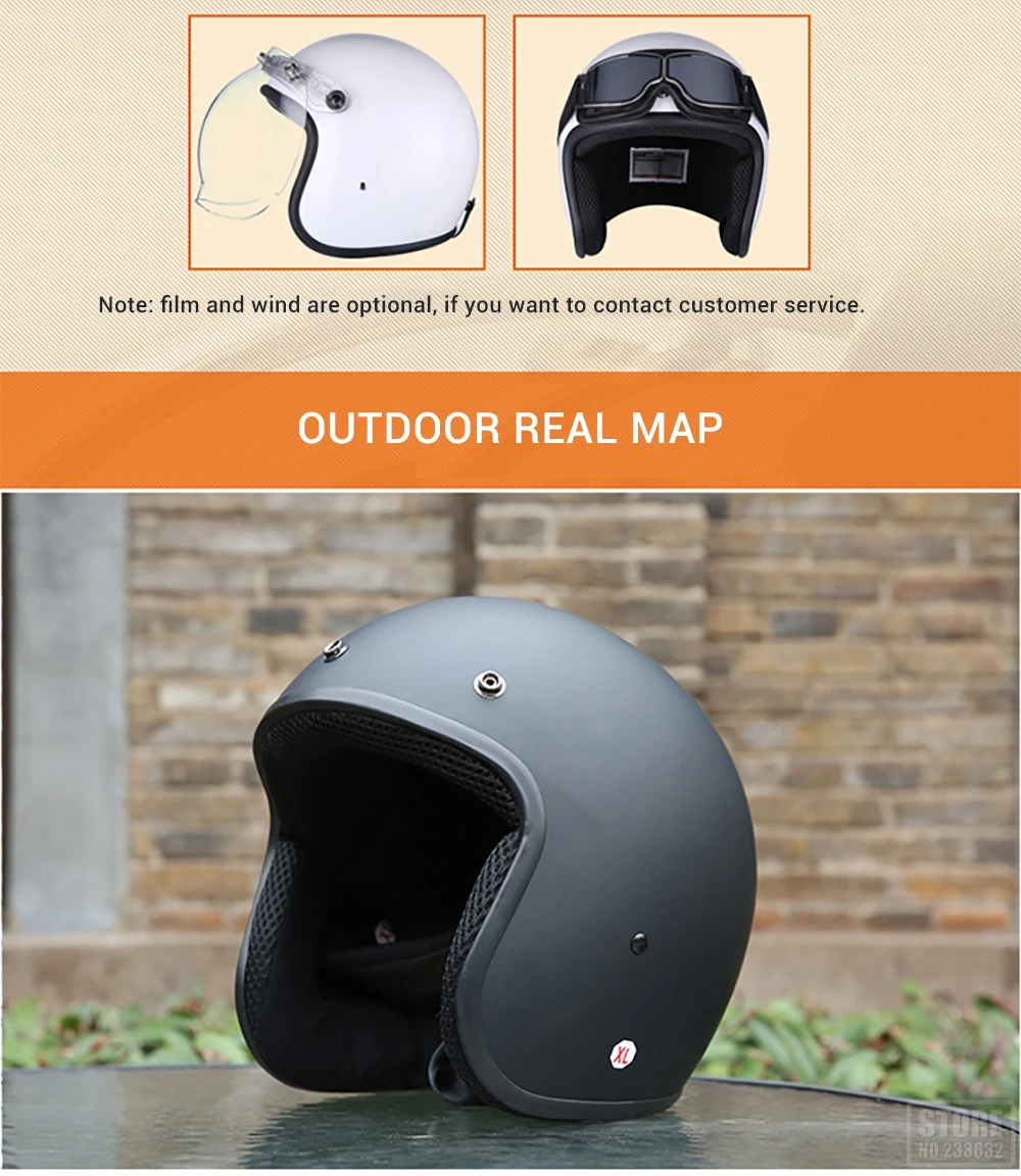 AMZ винтажный мотоциклетный шлем Casco Moto крест Половина лица Мото шлем Ретро Casco скутер шлемы с точка сертификации