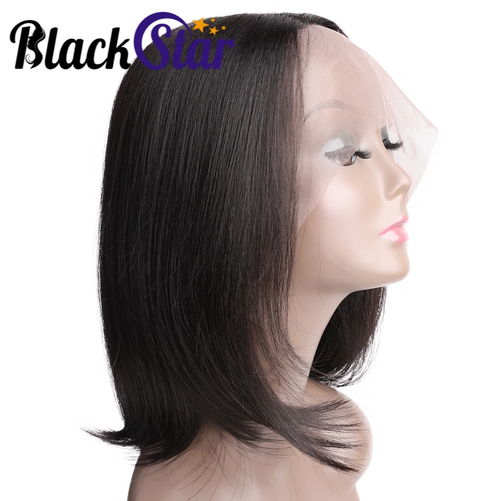 Hair Lace-Front Korte Black Synthetische Natuurlijke Star Rechte Hittebestendige Pruiken