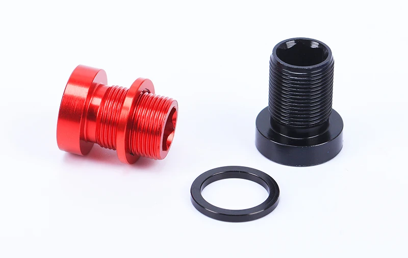 Риск M15x19mm MTB велосипед сплайненный нижний болт крепления алюминиевый водонепроницаемый горный велосипед закрывающаяся крышка винт с шайбой M15* 19 мм