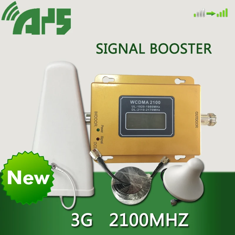 3G 4G LTE ретранслятор 65 дБ GSM WCDMA 2100 МГц Сотовый усилитель мобильный сигнала