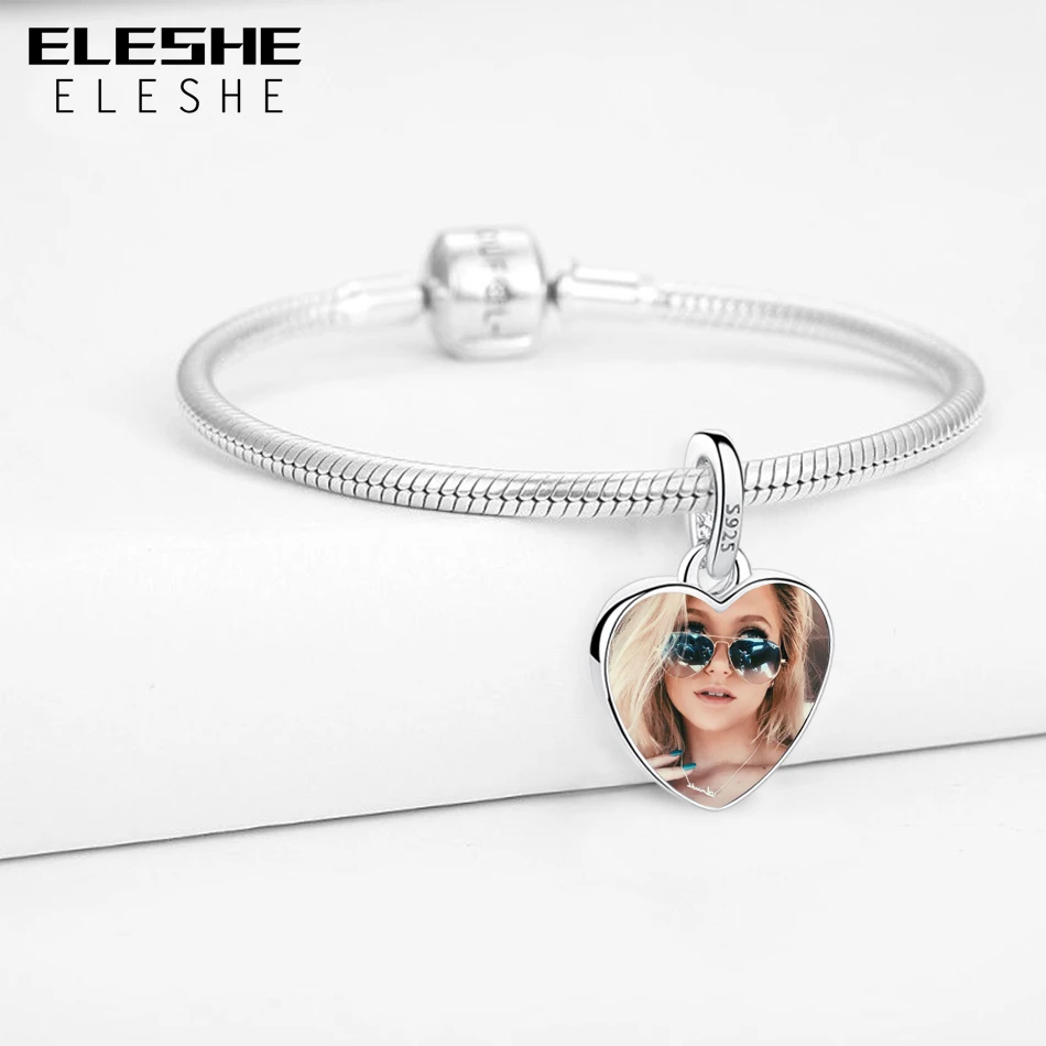 Оригинальная подвеска ELESHE из настоящего серебра 925 пробы розовое эмалированное