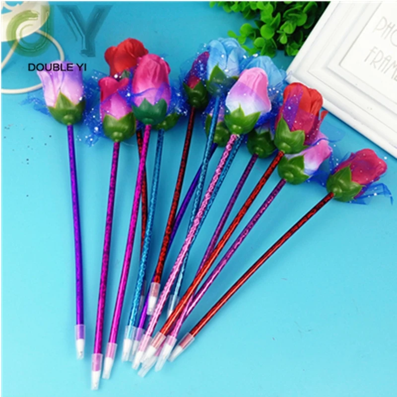 

Free shipping 5pcs/pack Rose ballpoint pen company opening ceremony presents small gifts