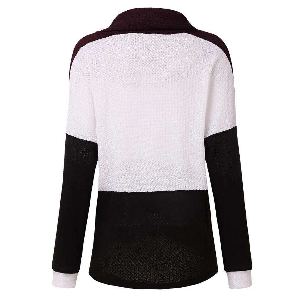MISSOMO свободный зимний женский свитер, повседневный вязаный свитер с круглым вырезом и длинным рукавом, топы, пуловеры, свитера, женские свитера