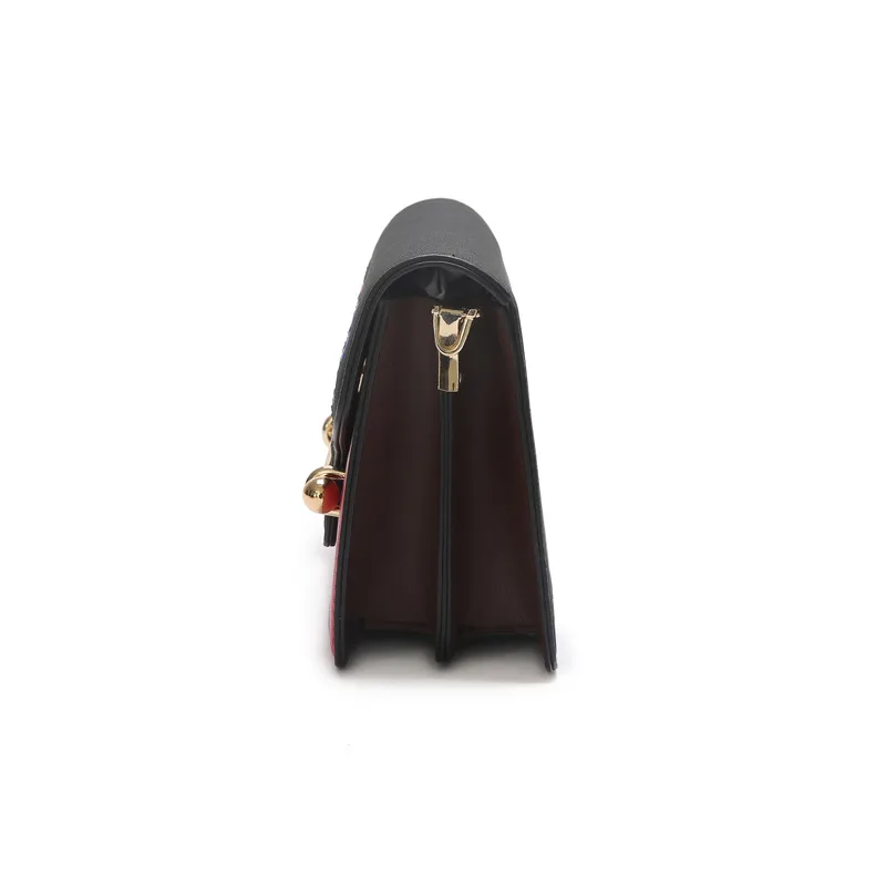 

2019 Autumn And Winter New Style Dull Polish Square Sling Bag Magpie Brow Bolt Shoulder Oblique WOMEN'S Bag
